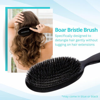 Mermaid Extension Care 3 Pack Combo with Hair Extension Brush and Hairbrush for Extensions