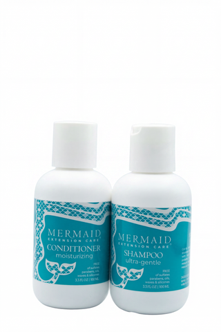 Hair Extension Shampoo & Conditioner 3.4 oz Travel Sized Combo