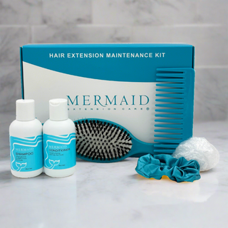 Mermaid Extension Care Maintenance Kit: Best Shampoo and Conditioner for Human Hair Extensions